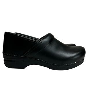 Dansko XP Professional Black Leather Clogs